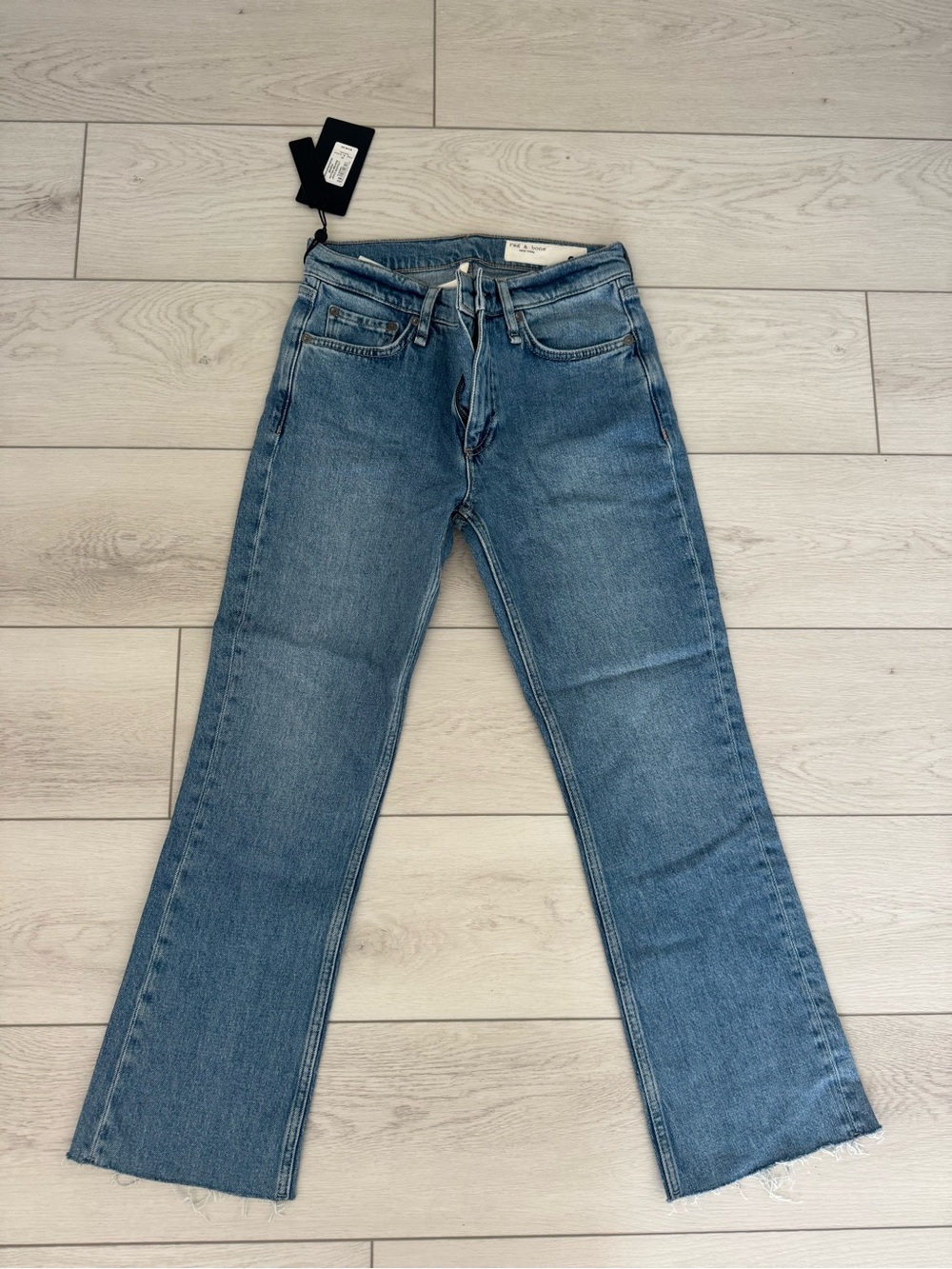 rag & bone Women's Medium Blue Boot-Cut Jeans